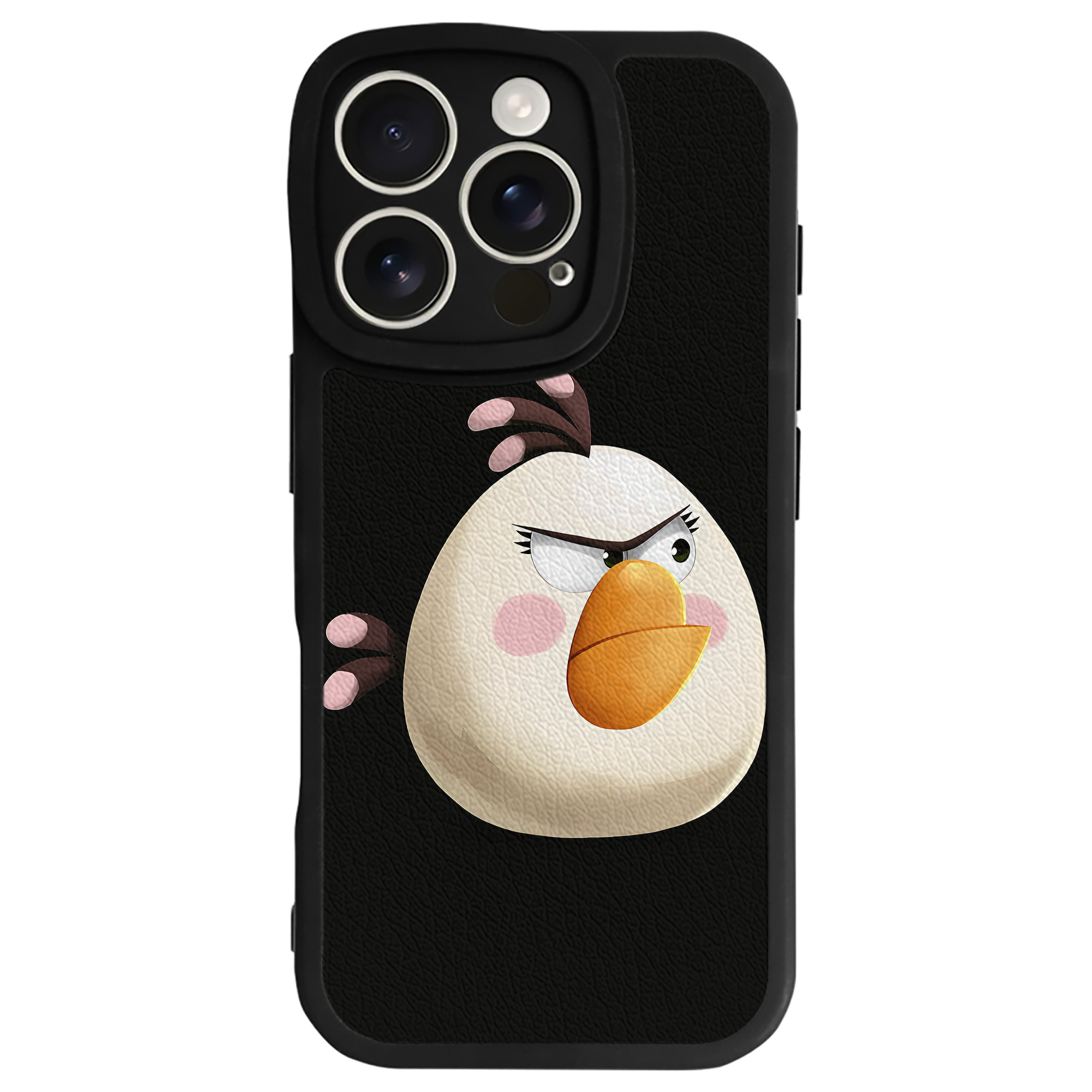 （画像用） Angry Birds アングリーバード 【iPhone 16シリーズ対応】シリコンスマホケース（レザー調） 材質：シリコン